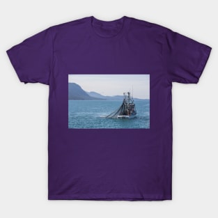 USA. Alaska. Boat Catching Fish. T-Shirt